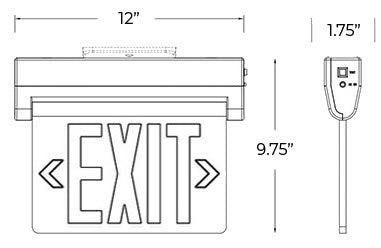 Led Exit Emergency Light / Battery Backup Security Light | Jubilee LED ...