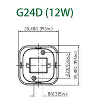 12W JUBILEE LED G24D LAMP 2-PIN (BOX OF 10)
