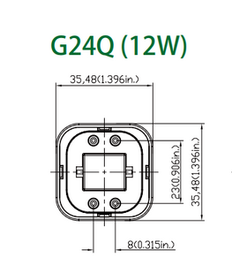 12W JUBILEE LED G24Q LAMP 4-PIN (BOX OF 10)
